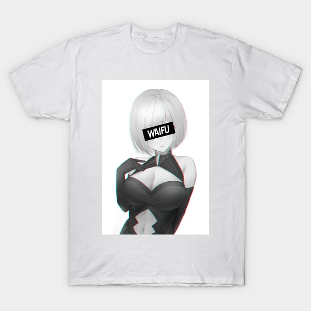 Mash Kyrielight Waifu Material T-Shirt by HentaiK1ng